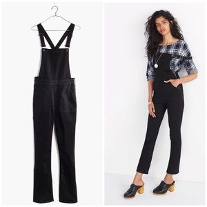 Madewell Cali Demi Boot Overalls Black Frost NWT